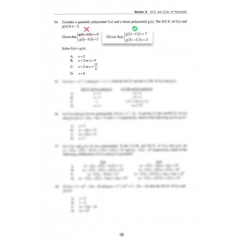 Mathematics 1000 / 數學1000 內容修正